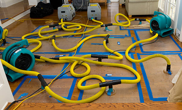 Professional Flood Damage Restoration technician working in Harmony, PA